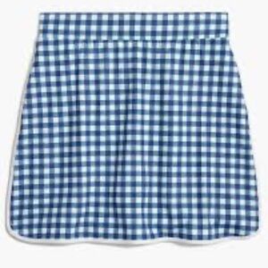 J. Crew Factory Blue Checkered Women's Skirt